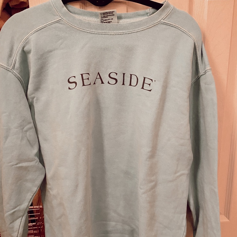 Mint blue SEASIDE sweatshirt